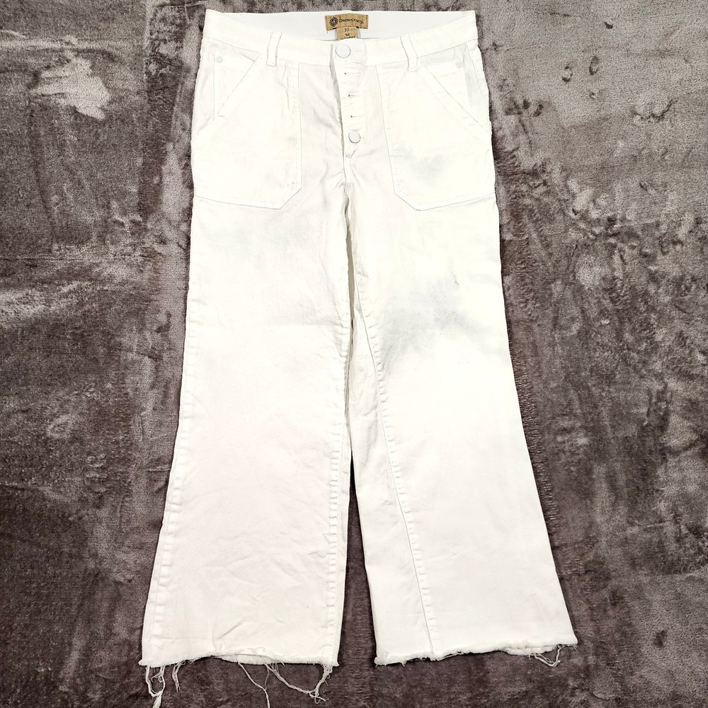 Nordstrom Democracy Pants Womens 10 Wide Leg Crop Utility Baggy "Ab" Tech Y2K